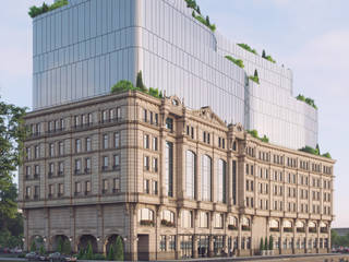 Пятизвездочная гостиница в Краснодаре: Гостиницы в . Автор – Архитектурное бюро 'Шумливый и Партнеры'