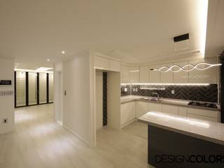 동작구 신대방동 우성아파트인테리어 32평, DESIGNCOLORS DESIGNCOLORS Cocinas modernas