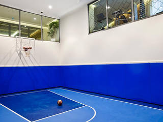 NEF 03 FOLD OFFICE FOOTBALL - BASKETBALL, Ezgi Yüce Mimarlık AŞ. Ezgi Yüce Mimarlık AŞ. Modern gym