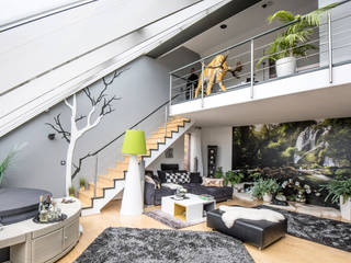 Malerarbeiten und Gestaltungsarbeiten für einen Kunden in Hannover, FARBCOMPANY FARBCOMPANY Living room