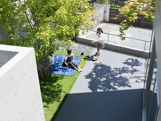sou, e do design 一級建築士事務所 e do design 一級建築士事務所 モダンな庭 タイル
