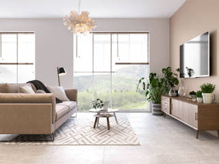 Pastelowy naturalizm, Valido Architects Valido Architects Living room