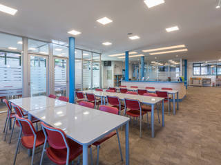 Biblioteca Escola Americana de Campinas, Ambiento Arquitetura Ambiento Arquitetura Ruang Studi/Kantor Modern Kayu Wood effect