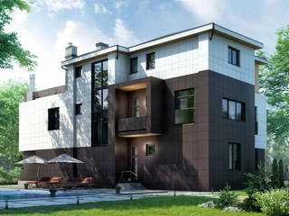 Поль_544 кв.м, Vesco Construction Vesco Construction Minimalistische Häuser