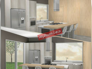 Render de proyectos, Carpinteria Carpinteria Cocinas modernas