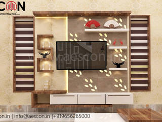 Interior designers in Kochi, Aescon Builders and Architects Aescon Builders and Architects غرفة المعيشة