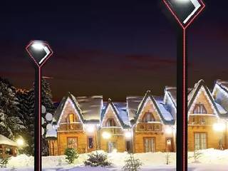 Led Aydınlatma Direkleri, PALMİYE AYDINLATMA PALMİYE AYDINLATMA Jardin d'hiver industriel Aluminium/Zinc