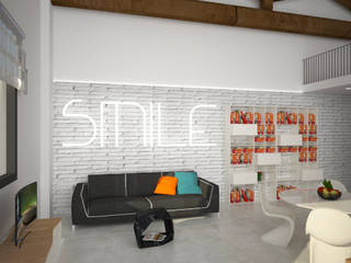 Loft Zarini, B+P architetti B+P architetti Salas de estar modernas