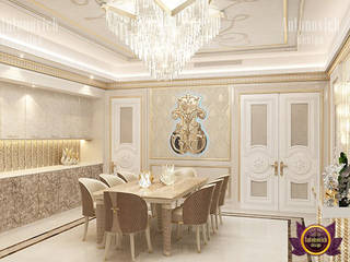 Elegant Gold Dining Room Design, Luxury Antonovich Design Luxury Antonovich Design