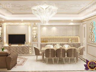 Elegant Gold Dining Room Design, Luxury Antonovich Design Luxury Antonovich Design