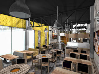 Restaurante 3XL, MoisesMedinaDesign MoisesMedinaDesign مساحات تجارية