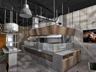 Restaurante 3XL, MoisesMedinaDesign MoisesMedinaDesign 商業空間