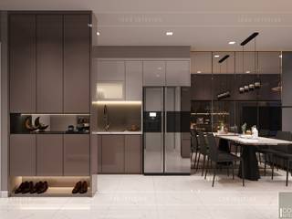 Thiết kế nội thất căn hộ Richstar Novaland - Phong cách hiện đại, ICON INTERIOR ICON INTERIOR Modern style doors
