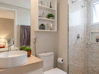 Apartamento Aconchegante, Bel Urtiga Arquitetura Bel Urtiga Arquitetura Modern bathroom