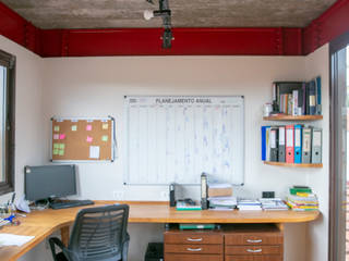 Casa 51, Atelier C2H.a Atelier C2H.a Rustic style study/office