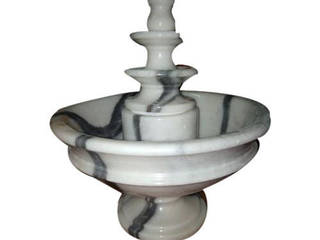 Pure White Marble Fountain, Grp Marbles Grp Marbles Modern garden Marble