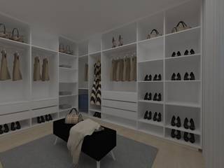 Walk-in-Closet, Minna Interiores Minna Interiores غرفة الملابس