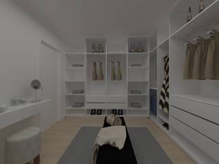 Walk-in-Closet, Minna Interiores Minna Interiores Phòng thay đồ phong cách hiện đại