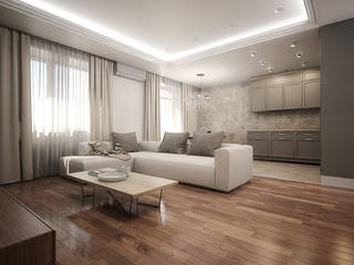 Современная классика, Диана Миронова Диана Миронова Classic style living room Wood Wood effect