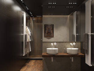 ​Woodstones Bathroom, Борис Ступак Борис Ступак Kamar Mandi Gaya Industrial Batu