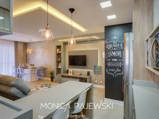 COZINHA INTEGRADA, Monica Pajewski Interiores Monica Pajewski Interiores Modern style kitchen