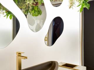 LAVABO MASCULINO CASACOR 2018, Monica Pajewski Interiores Monica Pajewski Interiores Modern style bathrooms