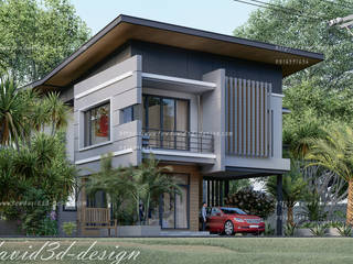 ผลงานออกแบบบ้านพักอาศัย2ชั้น 250 ตร.ม. จ.ภูเก็ต, fewdavid3d-design fewdavid3d-design