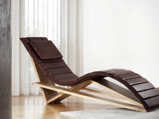 2.01 Chaise longue, AYLE AYLE Casas de estilo minimalista Madera maciza Multicolor