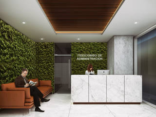 Oficinas corporativas , 2M arquitectos 2M arquitectos Minimalistische Arbeitszimmer