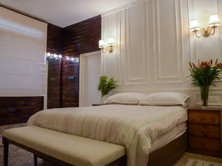 French style bedroom interiors, By the riverside By the riverside غرفة نوم