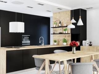 Efektowny okap na linkach w eleganckiej kuchni, GLOBALO MAX GLOBALO MAX Dapur Modern