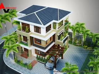 Biệt thự hiện đại 3 tầng 12x13m tại Hà Nội - An Việt, An Viet Architect An Viet Architect