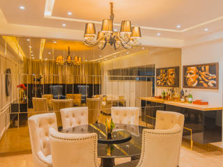 Luxurious 3BHK apartment, Kalyani Nagar, Pune, H Interior Designs H Interior Designs Вітальня