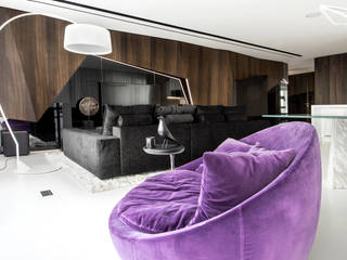 Wellhouse, Geometrix Design Geometrix Design Eclectic style living room
