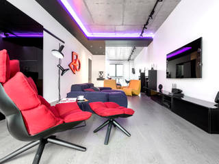 Skolkovo, Geometrix Design Geometrix Design Industrial style living room