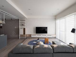 新竹陳宅-清新北歐, 極簡室內設計 Simple Design Studio 極簡室內設計 Simple Design Studio Living room