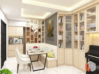 Apartemen Harmoni, Lavrenti Smart Interior Lavrenti Smart Interior Minimalist dining room