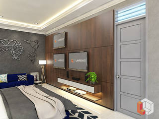 Kamar Anak Bukit Gading Villa, Lavrenti Smart Interior Lavrenti Smart Interior ミニマルデザインの 多目的室