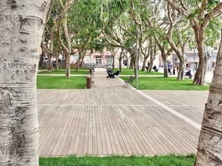 Una riqualificazione “green” per l'antica piazza Garibaldi nel cuore di Cagliari , Déco Déco طبقه الوار Brown