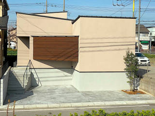 松戸の家(FLAT HOUSE), 大畠稜司建築設計事務所 大畠稜司建築設計事務所 Minimalist house