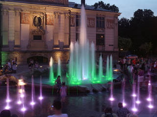 Show Brunnen, Öffentliche Brunnen Jumping Jet Brunnen, Multimedia Brunnen, Manufaktur von Doberstein Manufaktur von Doberstein Коммерческие помещения Гранит