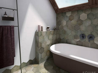 Heritage, Equipe Ceramicas Equipe Ceramicas Industrial style bathroom Ceramic Green