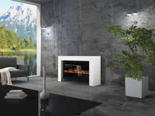 bridge moderner Design Elektrokamin, muenkel design - Elektrokamine aus Großentaft muenkel design - Elektrokamine aus Großentaft Modern living room