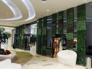 Storefront design highlighted by artificial green wall, Sunwing Industrial Co., Ltd. Sunwing Industrial Co., Ltd. Interior garden Plastic