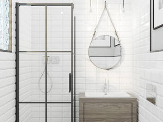 Industrialna łazienka, Lew Architekci & Archideck Lew Architekci & Archideck Industrial style bathroom