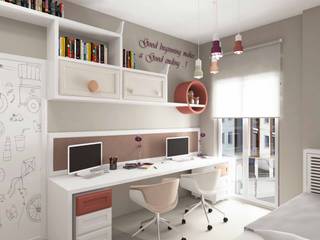 Sumer Kids Room, Pebbledesign / Çakıltașları Mimarlık Tasarım Pebbledesign / Çakıltașları Mimarlık Tasarım Kız çocuk yatak odası