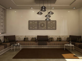 Moroccan design living room, ARCHI-SERVICE ARCHI-SERVICE Salones mediterráneos