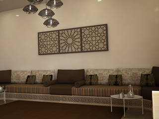 Moroccan design living room, ARCHI-SERVICE ARCHI-SERVICE Salones mediterráneos