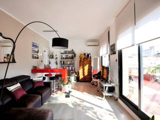 Rehabilitación y adecuación de un piso en Barcelona, JSV-Architecture JSV-Architecture Eklektik Oturma Odası