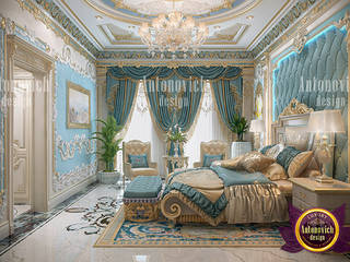 Formal Relaxing Blue Bedroom, Luxury Antonovich Design Luxury Antonovich Design